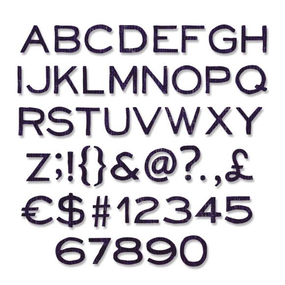 Buchstaben & Zahlen Stanzschablonen