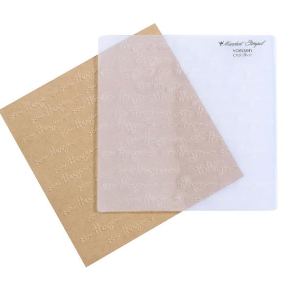 Deutsche Text Prägefolder