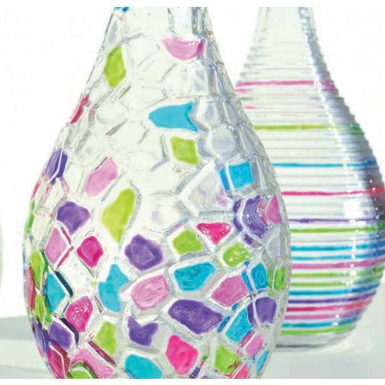 Glas und Porzellanfarbe