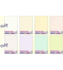 10x A4 Kartenpapier 185gr. Tulip mix sort. 7x2 Farben mix sort. 7x2 Farben