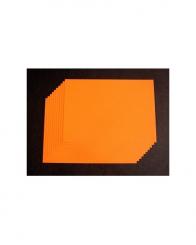 10x A5 Kartenpapier orange, 220gr. 