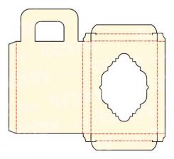 3 Kartenkoffer für A7 Karten, elfenbein 