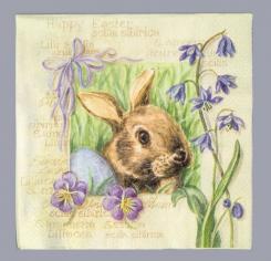 3 Servietten Oster Häschen 