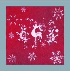 3 Servietten Weihnachten Stolzes Rentier 