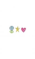 3 Sizzix Stanzer Sizzlits M  Flower, Heart and Star 