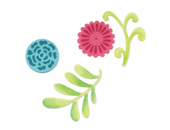 3 Sizzix Stanzer Sizzlits M  Flower Set #5 