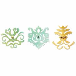 3 Sizzix Stanzer Sizzlits M Royal Motif Set 