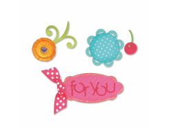 3 Sizzix Stanzer Sizzlits M  Sweet Treats for You Set 