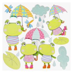 Dekosticker 3 D XXL Sticker Frösche 