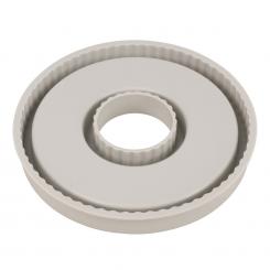 Rayher Silikon Gießform Untersetzer Ring, geriffelt, ø 17cm x H 2cm 