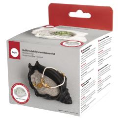 Rayher Silikon Gießform Schale Schneckenmuschel, 14,8x10x6,3cm 