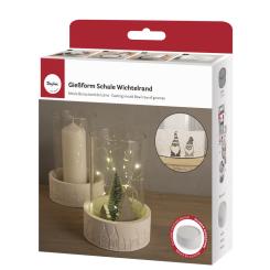 Rayher Silikon Gießform Schale Wichtelrand, ø 13,5cm x H 5cm 