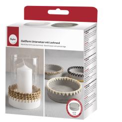 RayherSilikon Gießform Untersetzer m. Lochrand, ø 17cm x H 4cm 