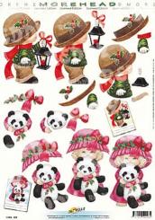 3D Bogen Moreheads Pandabär 