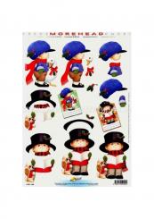 3D Bogen Moreheads Weihnachten Gans u. Hund 