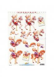 3D Bogen Moreheads auf Karussellpferd 