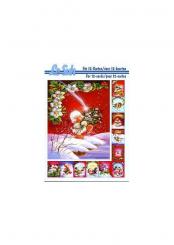 *3D Etappen Buch LeSuh Weihnachtsküken 12 verschiedene Motive 