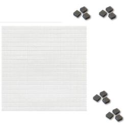 3D Klebepads doppelseitig klebend Schwarz 5 x 5 x 2mm 400Stück Schwarz 5 x 5 x 2mm 400Stück