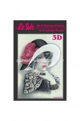 3D-Mini-Pocket-Buch, 12x8 cm, "Elegance" 