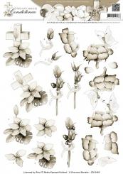 3D Schneidebogen - Precious Marieke - Kondolenz - Sympathie Sepia 