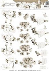 3D Schneidebogen - Precious Marieke - Kondolenz - tiefster Sympathie Sepia 