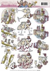 3D Schneidebogen - Yvonne Creations - Celebrations - Champagner 