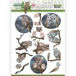 3D-Stanzbogen - Amy Design - Amazing Owls - Nacht Eule 
