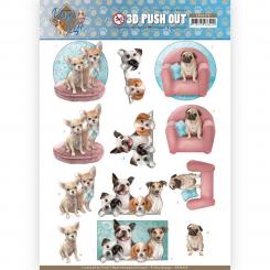 3D-Stanzbogen - Amy Design - Dog's Life - versch. Hunde 