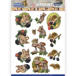 3D-Stanzbogen - Amy Design - Forest Animals - Maus 
