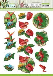 3D-Stanzbogen - Amy Design - Friendly Frogs - Giftfrösche 