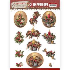 3D-Stanzbogen - Amy Design - History of Christmas - Weihnachts Kerzen 