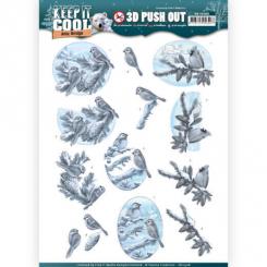 3D-Stanzbogen - Amy Design - Keep it Cool - Winter Vogel 