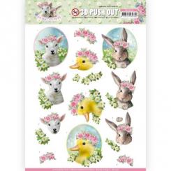 3D-Stanzbogen - Amy Design - Spring is Herel - Baby Tiere 