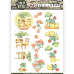 3D-Stanzbogen - Jeaninnes Art - Art of Living - Orangetöne 