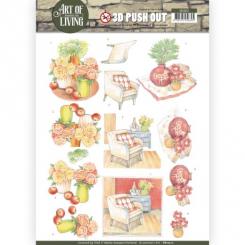 3D-Stanzbogen - Jeaninnes Art - Art of Living - Rottöne 