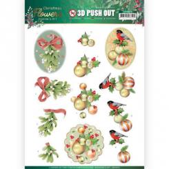3D-Stanzbogen - Jeaninnes Art - Christmas Flowers - Mistelzweig 