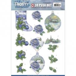 3D-Stanzbogen - Jeaninnes Art - Frosty Ornaments - Schnee-Landschaft 