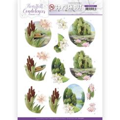 3D-Stanzbogen - Jeaninnes Art - Heartfelt Condolences - Trauerweide 