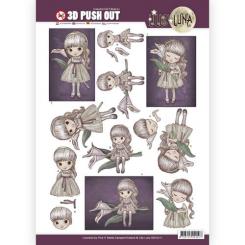 3D-Stanzbogen - Lilly Luna - Missing you dearly 