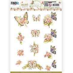 3D-Stanzbogen - Precious Marieke - Beautiful Butterflies - Pink 