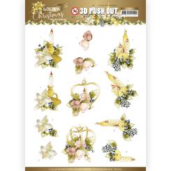 3D-Stanzbogen - Precious Marieke - Golden Christmas - Weihnachtskrone 