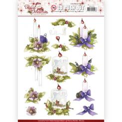 3D-Stanzbogen - Precious Marieke - Joyful Christmas - Weihnachtskerze 