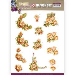 3D-Stanzbogen - Precious Marieke - Romantic Roses - Orange Rosen 