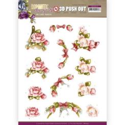 3D-Stanzbogen - Precious Marieke - Romantic Roses - Pinke Rosen 