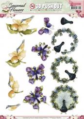 3D-Stanzbogen - Precious Marieke - Seasonal Flowers - Blumen 