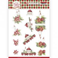 3D-Stanzbogen - Precious Marieke - Warm Christmas Feelings - Weihnachtskerzen 