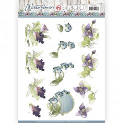 3D-Stanzbogen - Precious Marieke - Winter Flowers - Orchidee 