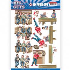 3D-Stanzbogen - Yvonne Creations - Big Guys - Kneipen Abend 
