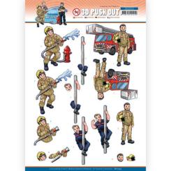 3D-Stanzbogen - Yvonne Creations - Big Guys Professions - Feuerwehr 
