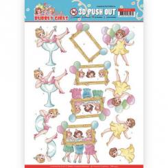 3D-Stanzbogen - Yvonne Creations -Bubbly Girls Party - Habe Spass 